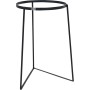 Schwarzer Siena Garden Pflanzenständer Rodos, Ø 31 cm, Höhe 50 cm, aus Metall.