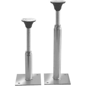 Schulte ExpressPlus Füße für runde Duschwanne, Chrom, höhenverstellbar für optimalen Ausgleich.