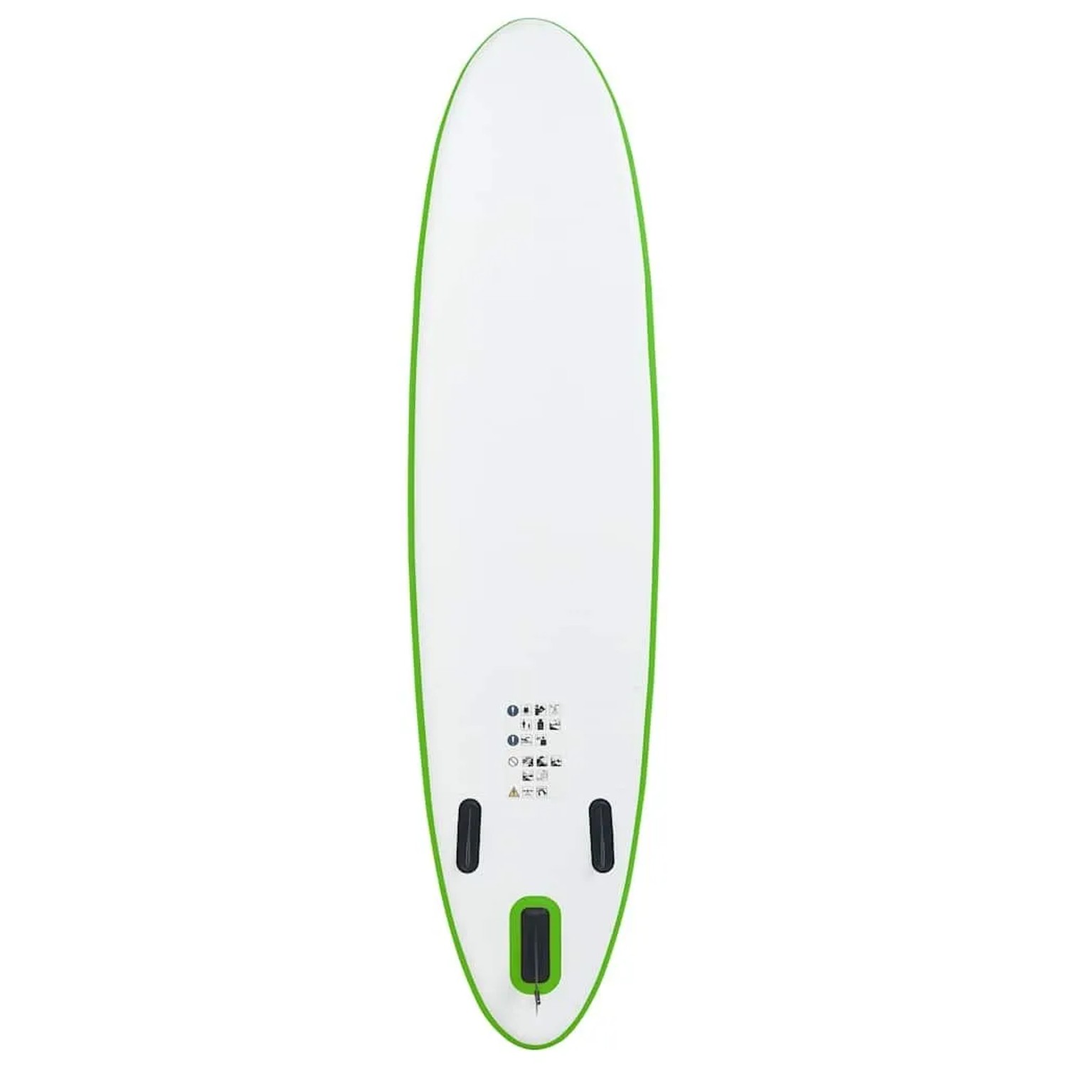 vidaXL SUP-Board-Set Aufblasbar Grün und Weiß 92734_3