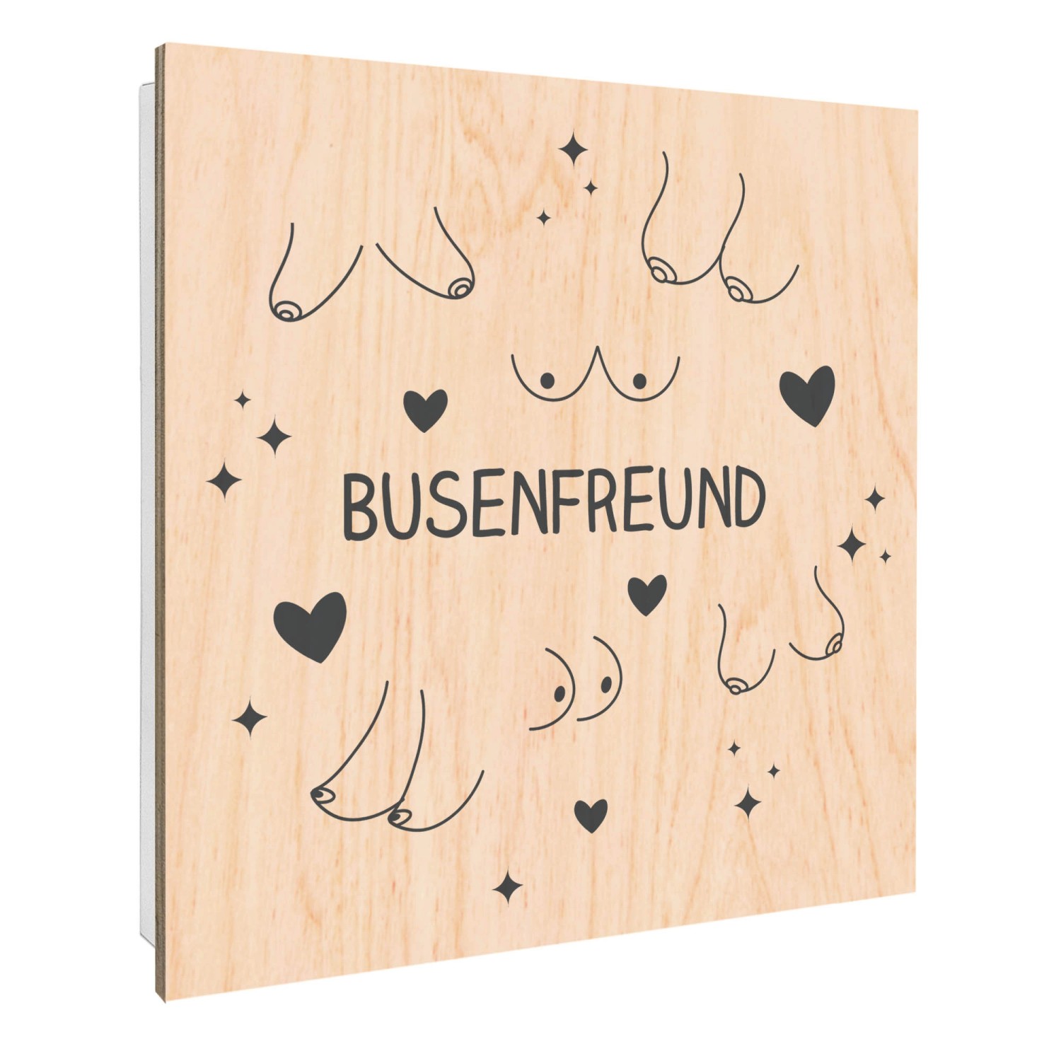 Banjado Großer Schlüsselbox Holz 30x30cm Weiß Scharnier Rechts 50 Haken Sch günstig online kaufen