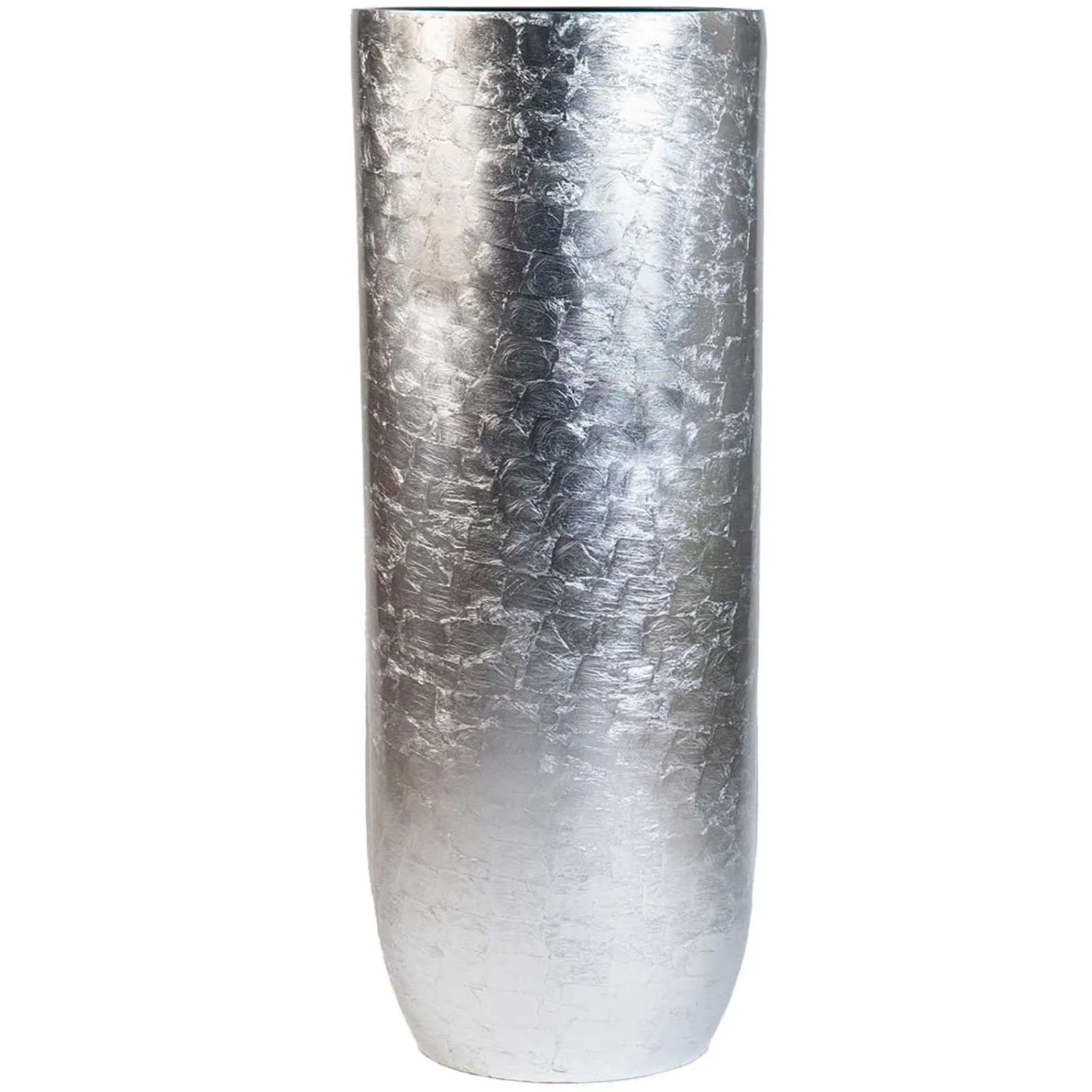 Vivanno Bodenvase Solerio 33 cm x 33 cm x 80 cm Blattsilber