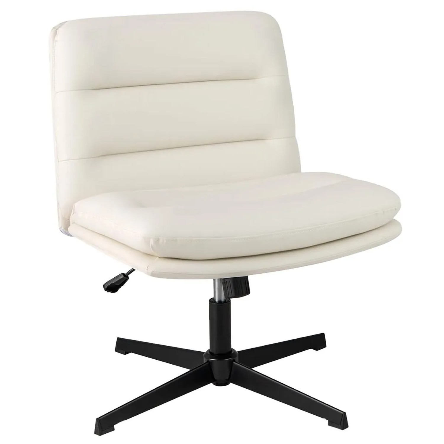 Costway Schneidersitz Stuhl Höhenverstellbarer Schreibtischstuhl Weiß