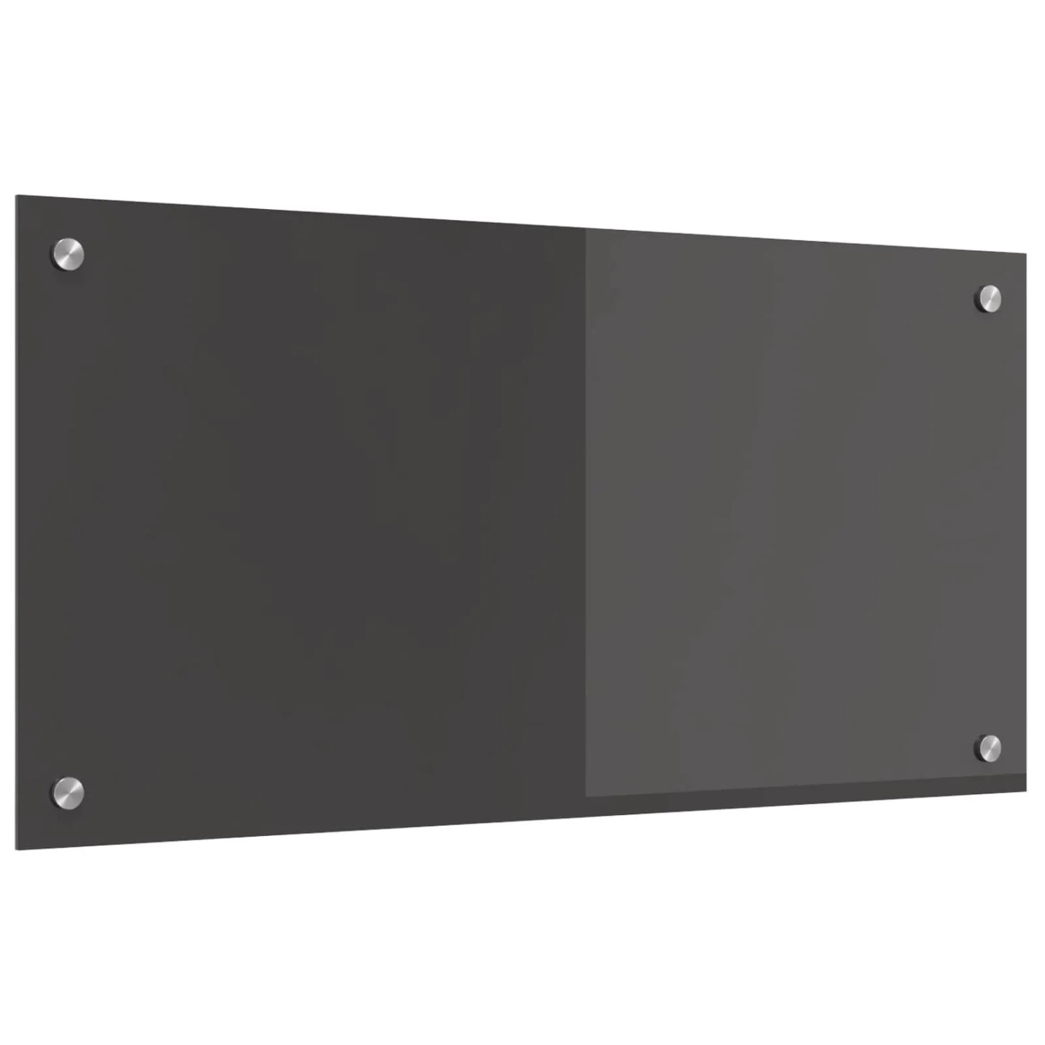 vidaXL Küchenrückwand Dunkelgrau 80 x 40 cm Gehärtetes Glas 42001241