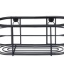 WENKO Wandablage Trestina, Edelstahl, Schwarz, Drahtdesign für Bad-Utensilien.