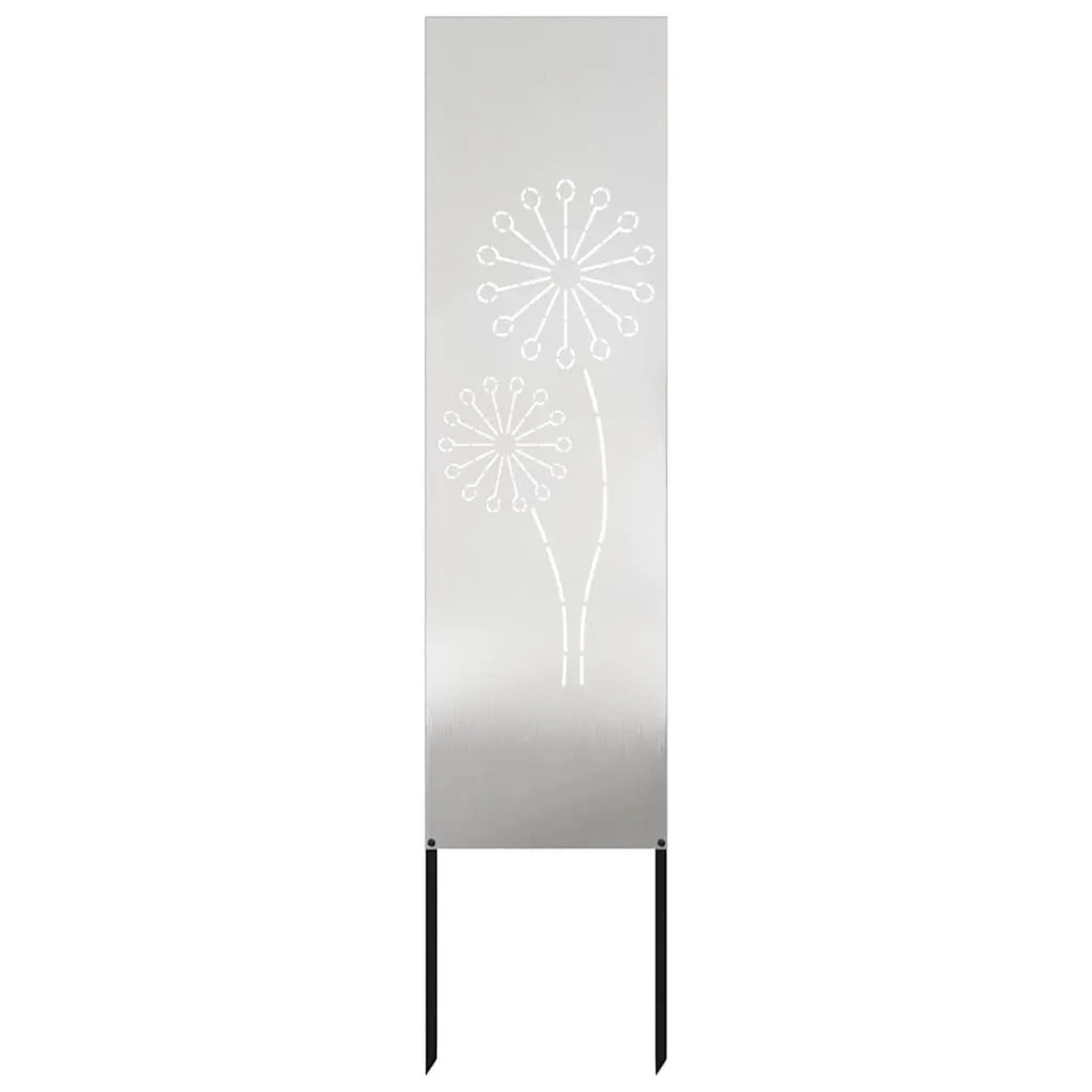 vidaXL Garten Sichtschutz-Leinwand Silber 32 x 140 cm Edelstahl 876235