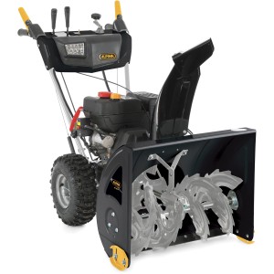 Alpina Benzin-Schneefräse AS 62 P mit 62 cm Räumbreite und LED-Scheinwerfer.