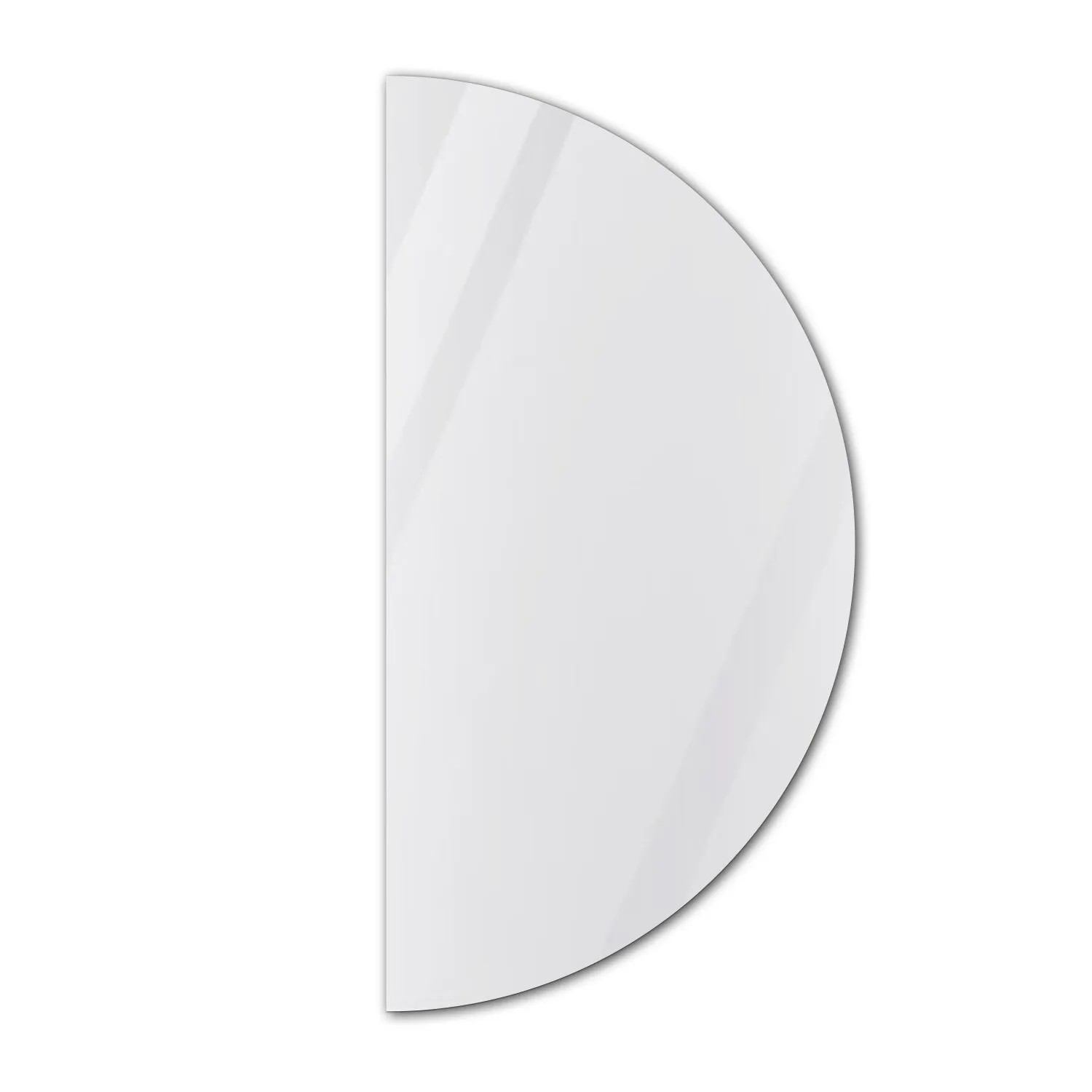 Aica Sanitär Dekospiegel Halbrund 70 cm Wandspiegel Badspiegel Rund Spiegel Badezimmerspiegel 5mm Faccettenspiegel