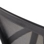 Detailaufnahme: Ergonomischer DELUKE Bürostuhl VAKO mit atmungsaktiver Netzbespannung.