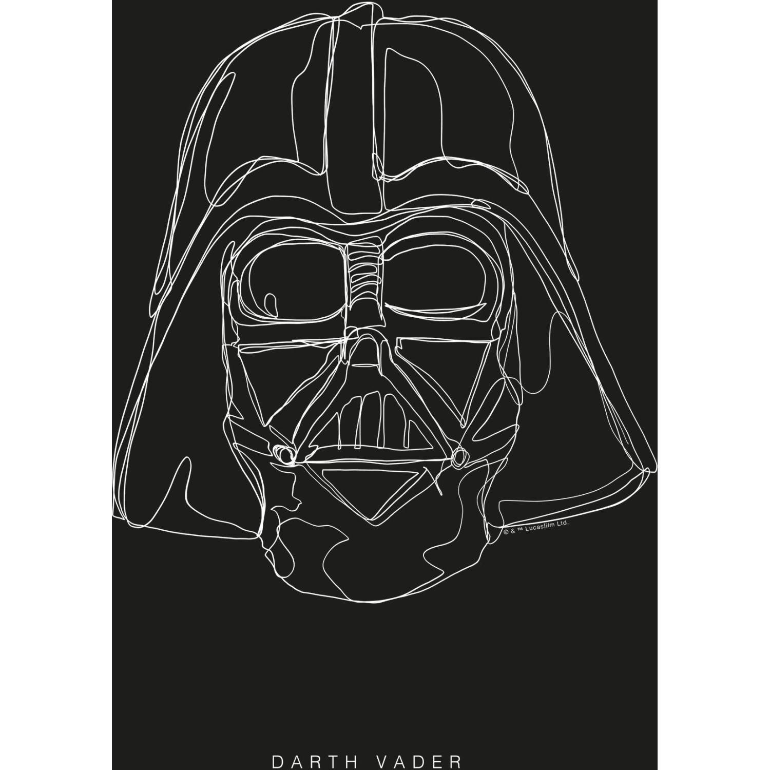 Komar Wandbild Star Wars Vader 30 x 40 cm günstig online kaufen