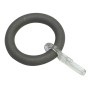 Grauer Gardinenring Mira mit Faltenlegehaken, 10er-Set, aus FSC®-Holz.