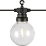 LED Lichterkette Filament, 10 m, klar. Dekorative Außenbeleuchtung mit klaren Glühbirnen.