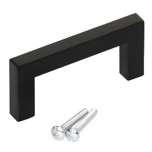 SOTECH Stangengriff E8 BA 64 mm Echt Edelstahl SS201 Schwarz