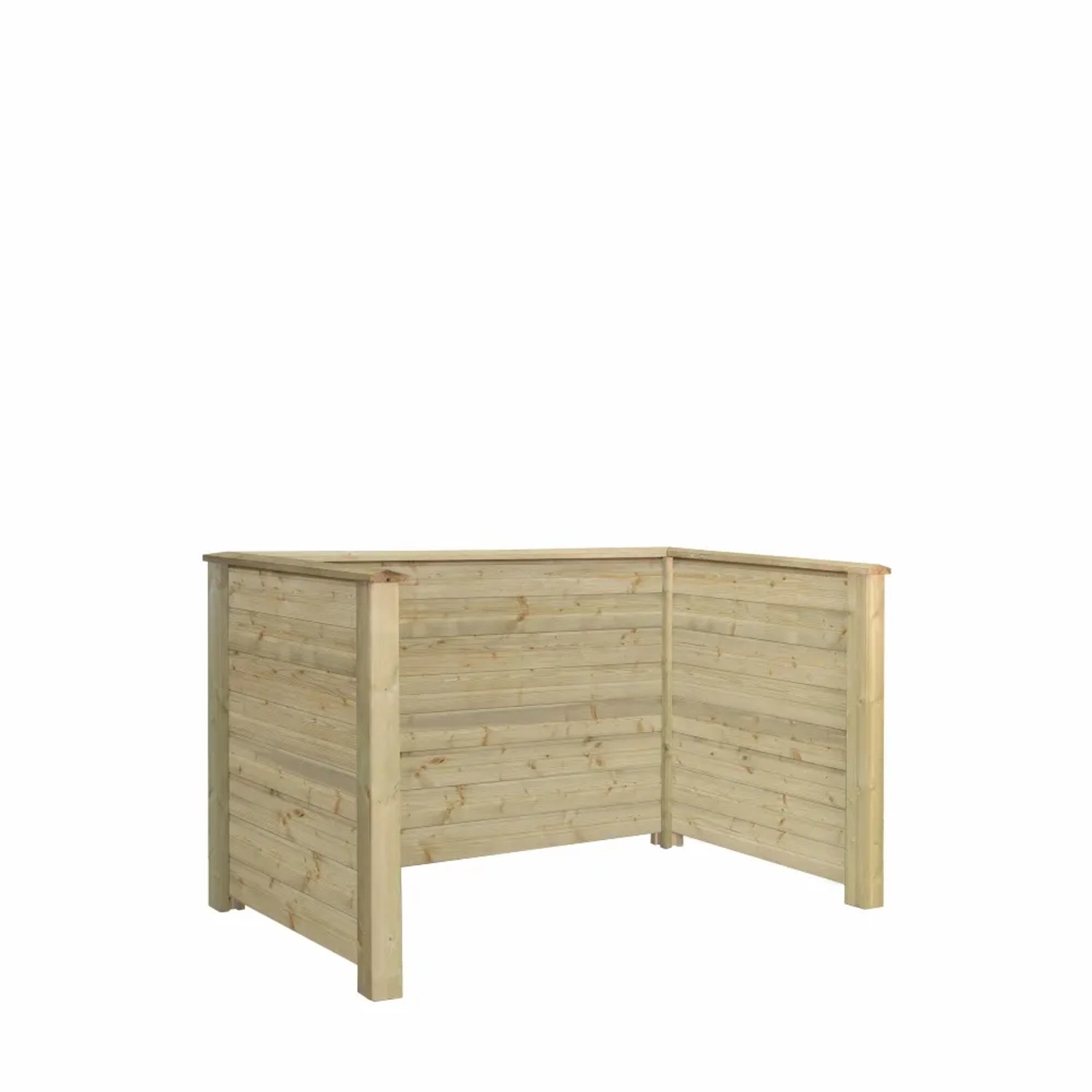 Mülltonnenverkleidung Plank Nadelholz Druckimprägniert 197 cm x 97 cm x 108 cm