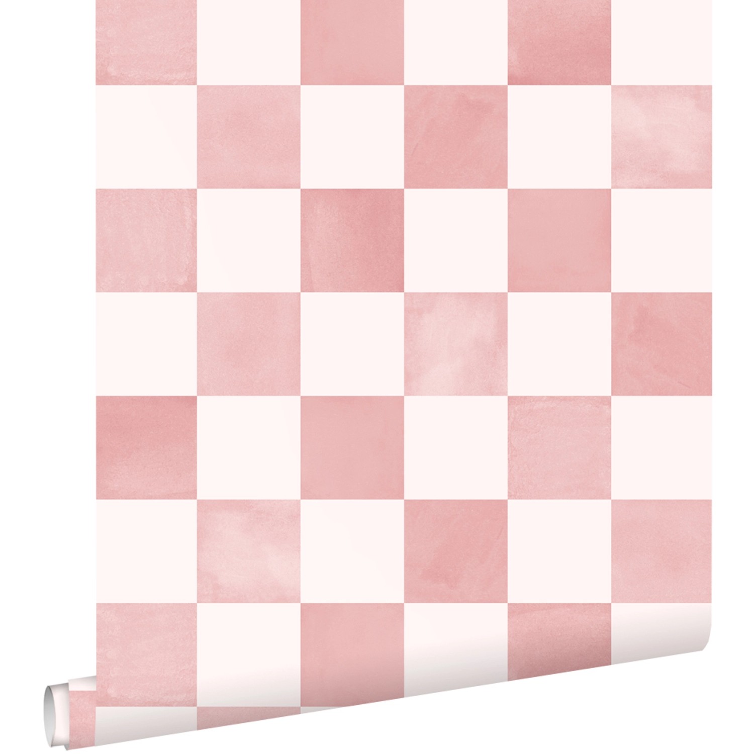 ESTAhome Tapete Karomuster Rosa und Weiß 50 x 900 cm günstig online kaufen