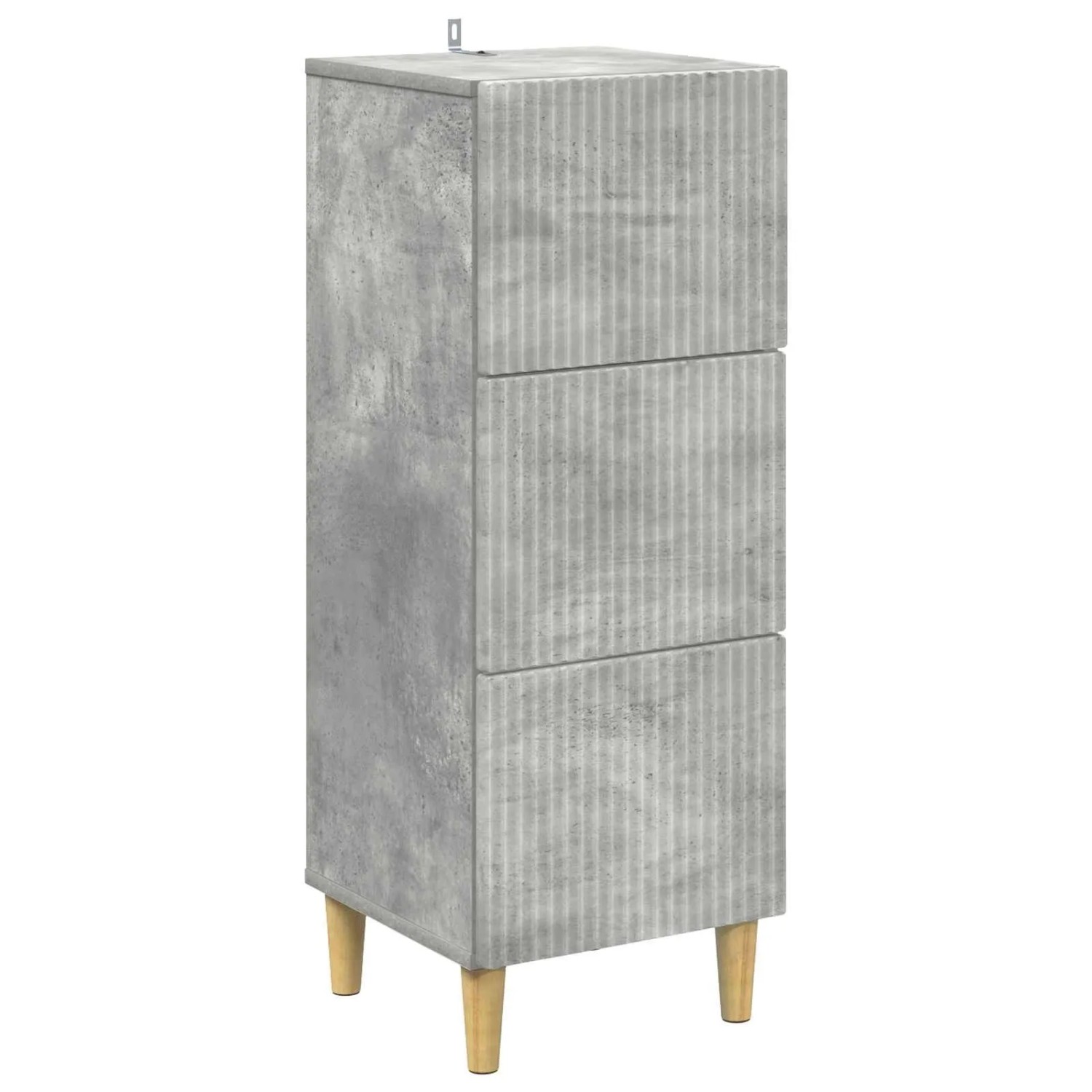 vidaXL Schubladenschrank Betongrau 33 x 34,5 x 90 cm Holzwerkstoff 894618