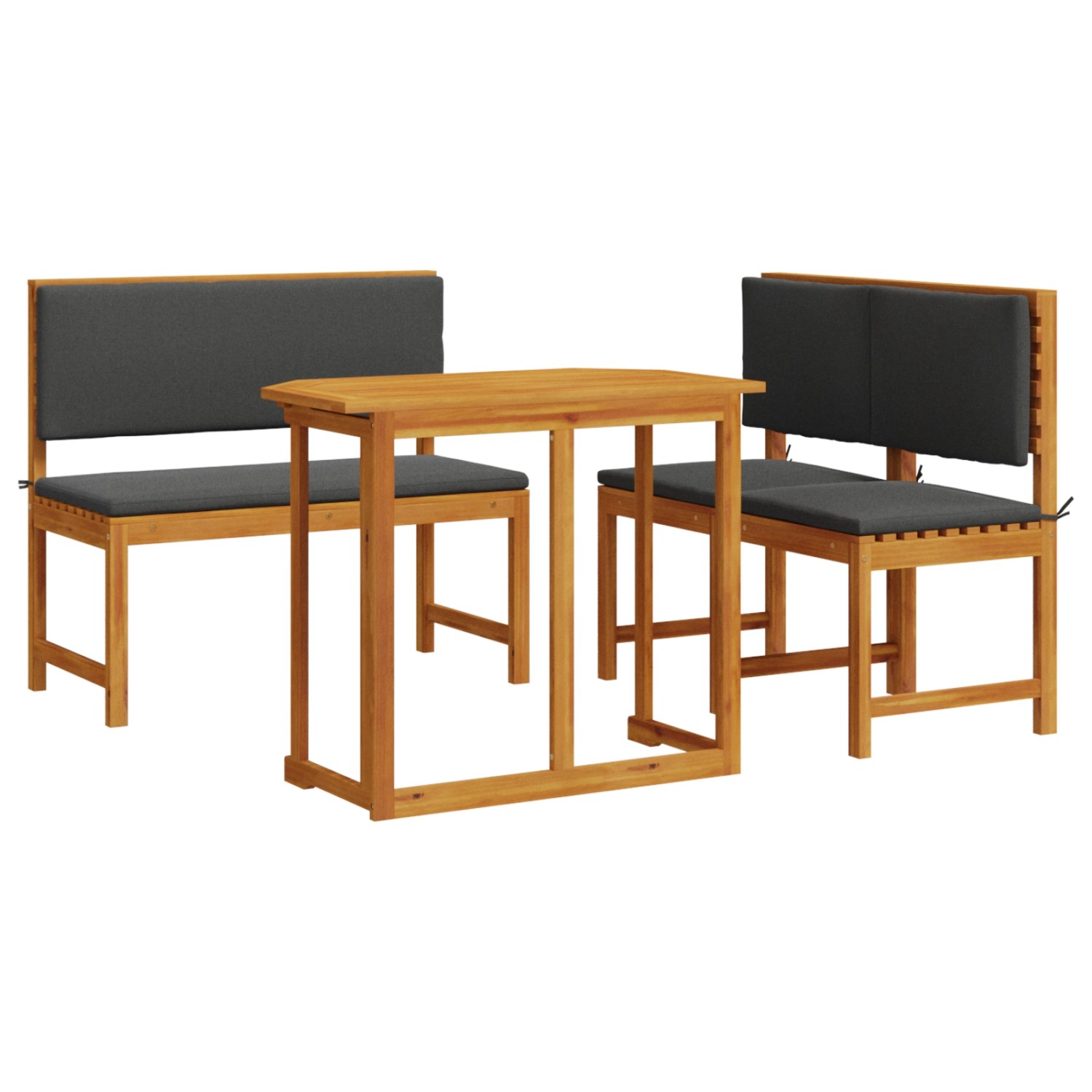 vidaXL 4-tlg Garten-Essgruppe mit Kissen Massivholz Akazie 3329114 günstig online kaufen