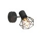 QAZQA Art Deco Spot Schwarz Dreh  und Neigbar Mosh_3