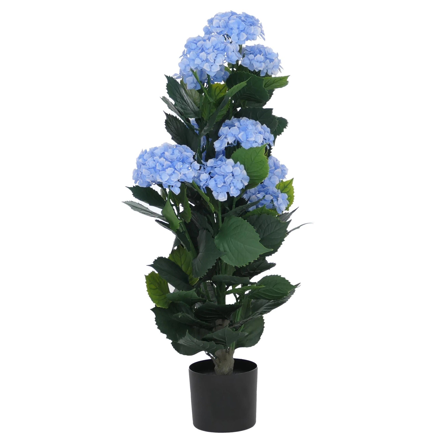 MCW Künstliche Hortensie Q86 Polyethylen 90x50x50cm Blau
