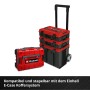 Einhell Werkzeugkoffer Renovierung E-Case, 78-teilig, rot/schwarz, stapelbar.