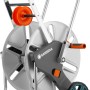Gardena CleverRoll L Easy Metall Schlauchwagen: Robuste Trommel, Schlauchführung, hohe Standsicherheit.