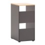 Schildmeyer Wäscheschrank Solea U 670 in Anthrazit mit zwei Einwurfschächten.