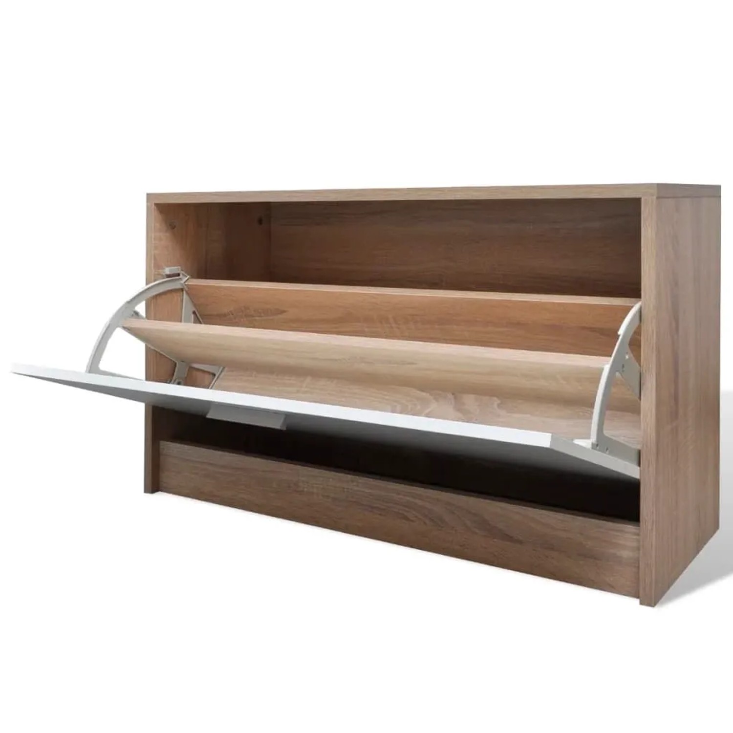 vidaXL Garderoben Flur 3-in-1 Schuhschrank Schuhkipper Spiegel 241246_7