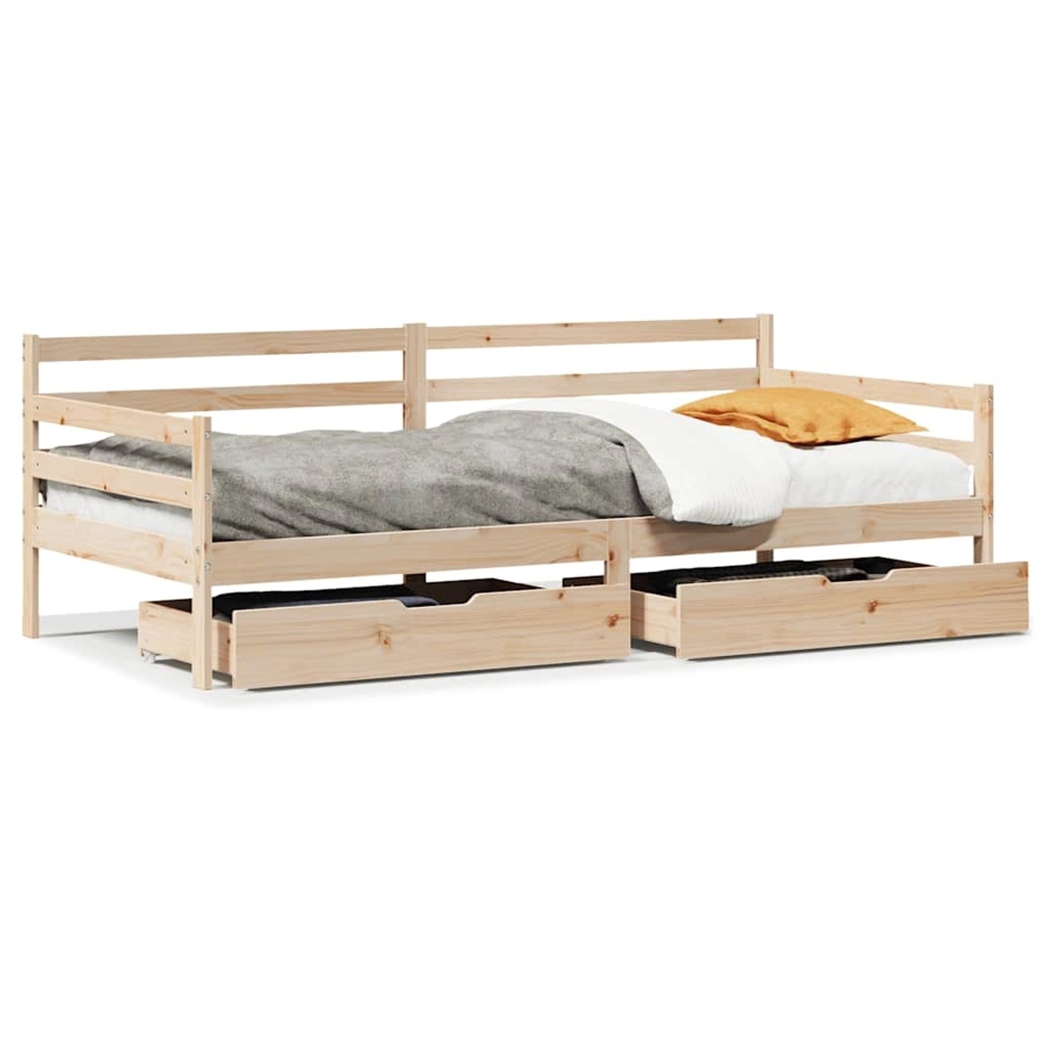 vidaXL Tagesbett mit Schubladen 90x190 cm Massivholz Kiefer 3302061 günstig online kaufen