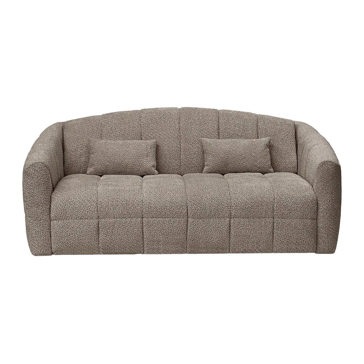 Vente-unique Schlafsofa Retuna Taupe 220 cm