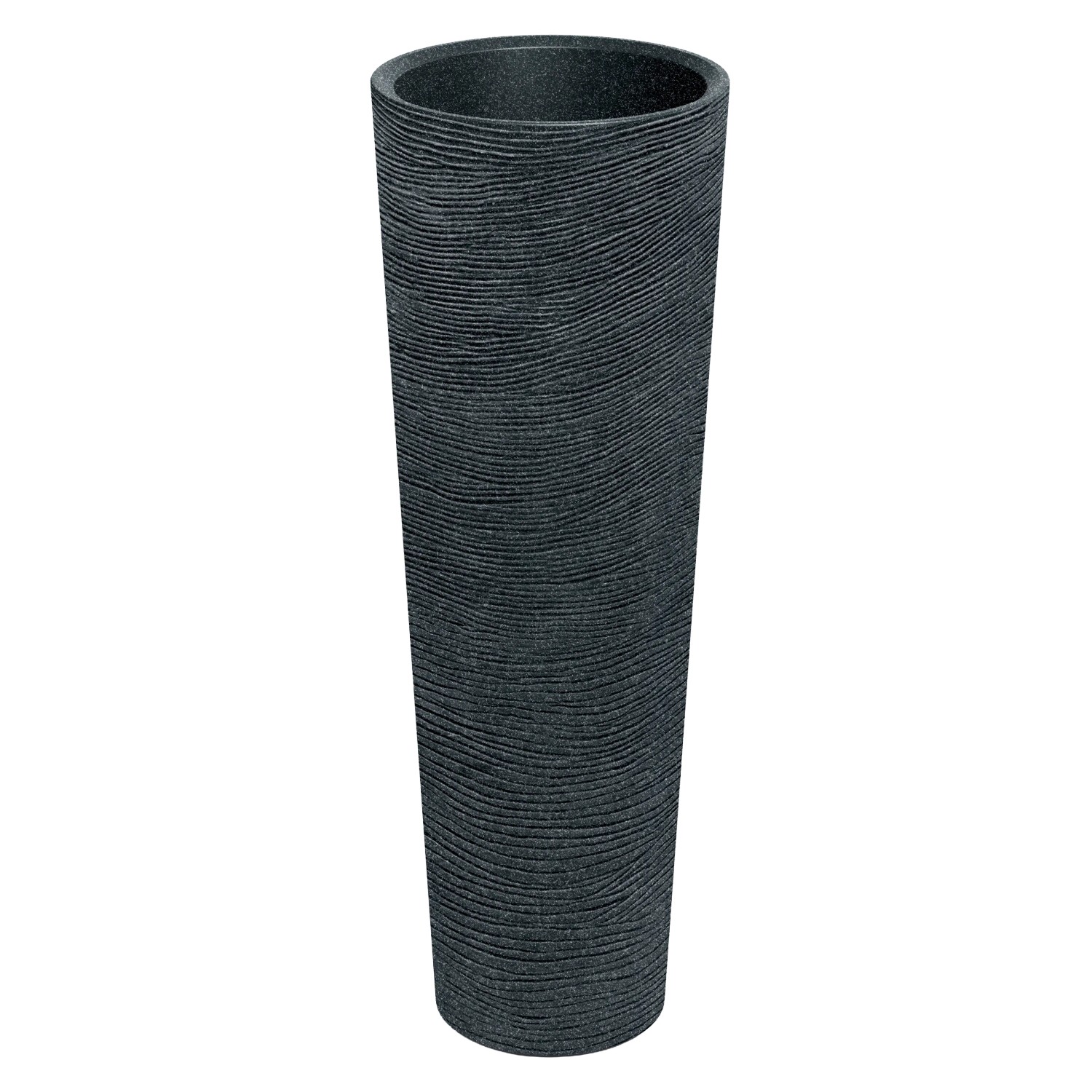 Prosperplast Blumentopf Tubra Schlank Hoch Ø 40 cm x 110 cm Anthrazit