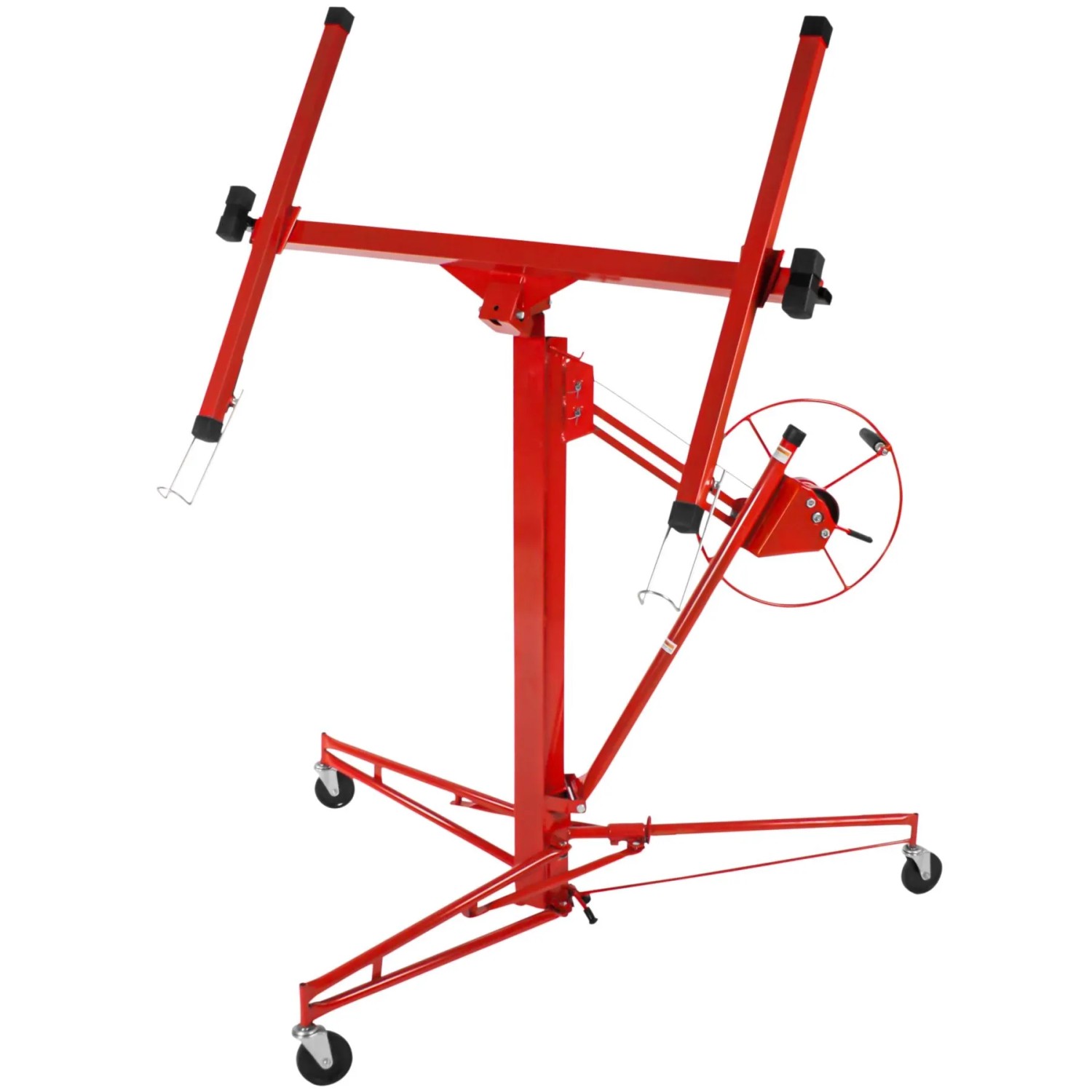 Tectake Plattenheber  1 Mann Bedienung Höhe 140   355 cm  Breite 125   295 cm  153 x 140 x 185 cm Rot
