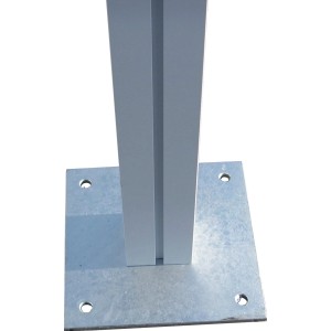 KGT Carport Aufschraub-Set für Elbe Modell, zur sicheren Bodenbefestigung.