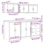 vidaXL Garagenschränke 6 Stk Sonoma-Eiche Holzwerkstoff 3328343_16