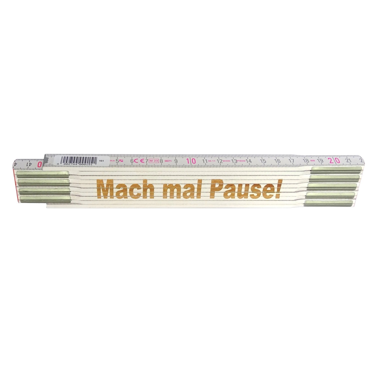 Stabila Zollstock mit Lasergravur Mach mal Pause 2 m
