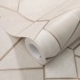 Erismann Vliestapete Elle Decoration 4 Mosaique Beige mit Schieferoptik und goldenen Konturen.