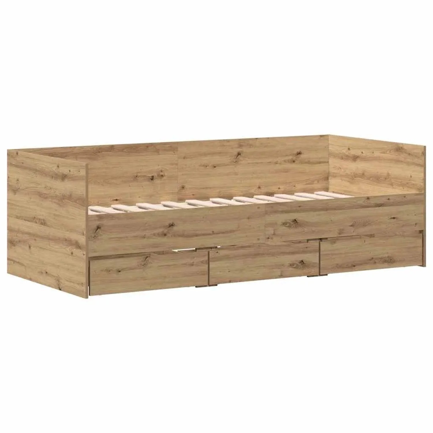 vidaXL Tagesbett Artisan-Eiche 90 x 200 cm Holzwerkstoff 3333994