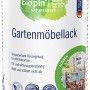 Dose Biopin Gartenmöbellack farblos glänzend, Klarlack für Holzmöbel im Außenbereich.