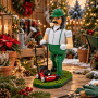 Dekohelden24 Räuchermann Handwerker Räucherfigur Weihnachtsräucherfigur Räuchergefäß Gartenarbeiter Landschaftsgärtner Geschenk L/B/H 15 x 10 x 19 cm_2