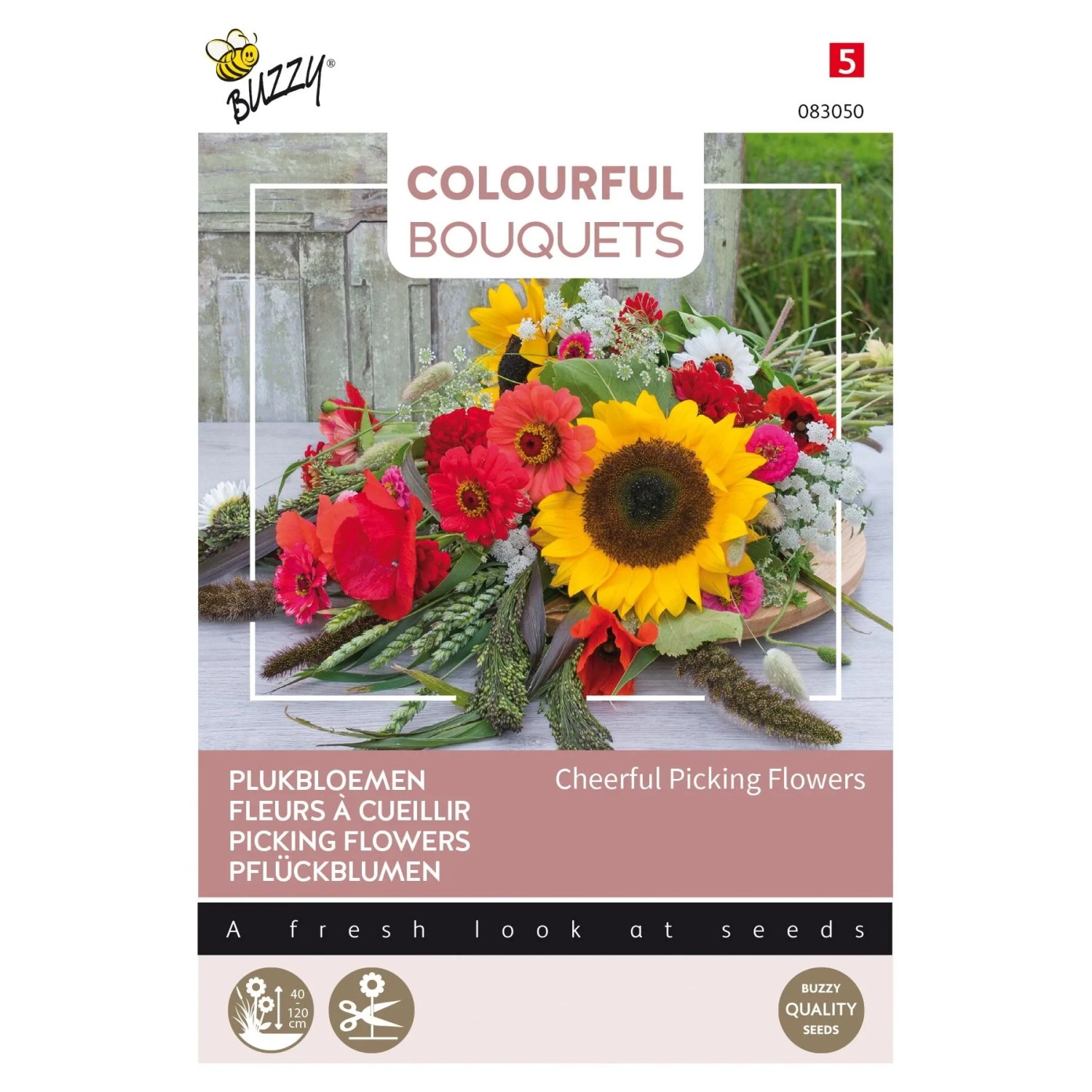 arborix Pflückblumen-Mischung 'Cheerful Picking Flowers' Buzzy Colourful Bouquets Samen Ca. 5 G Für Schnittblumen