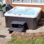 Canadian Spa Treppe, Universal-Zubehör für Whirlpool, 90x60x40 cm, für einfachen Einstieg.