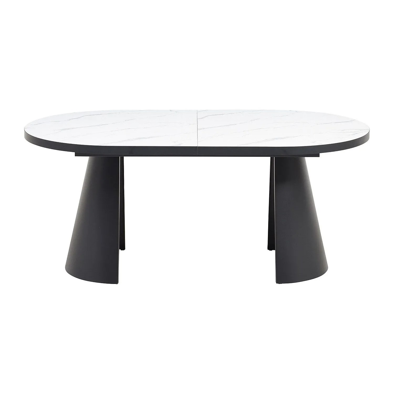 Vente-unique Esstisch Korizea Schwarz  Weiß 240 cm  180 cm