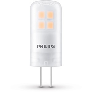 Philips LED G4 Leuchtmittel, 1,8 W, warmweiß, 205 lm. Kompakte Stiftform mit vier LEDs.