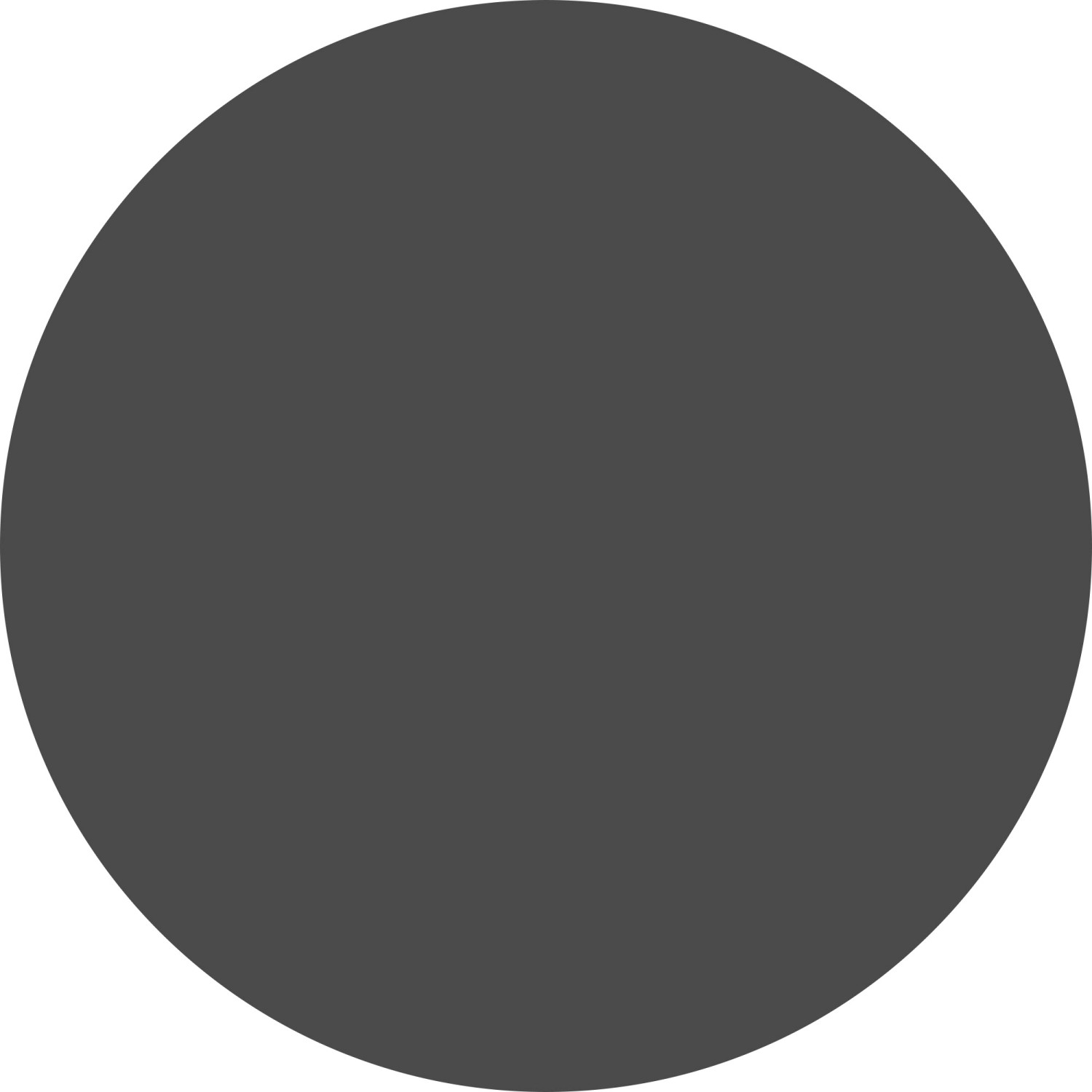 Bestlivings Fluffy Haustierbett, Ø50cm, Anthrazit. Rundes Hundekissen/Katzenbett für Komfort und erholsamen Schlaf.