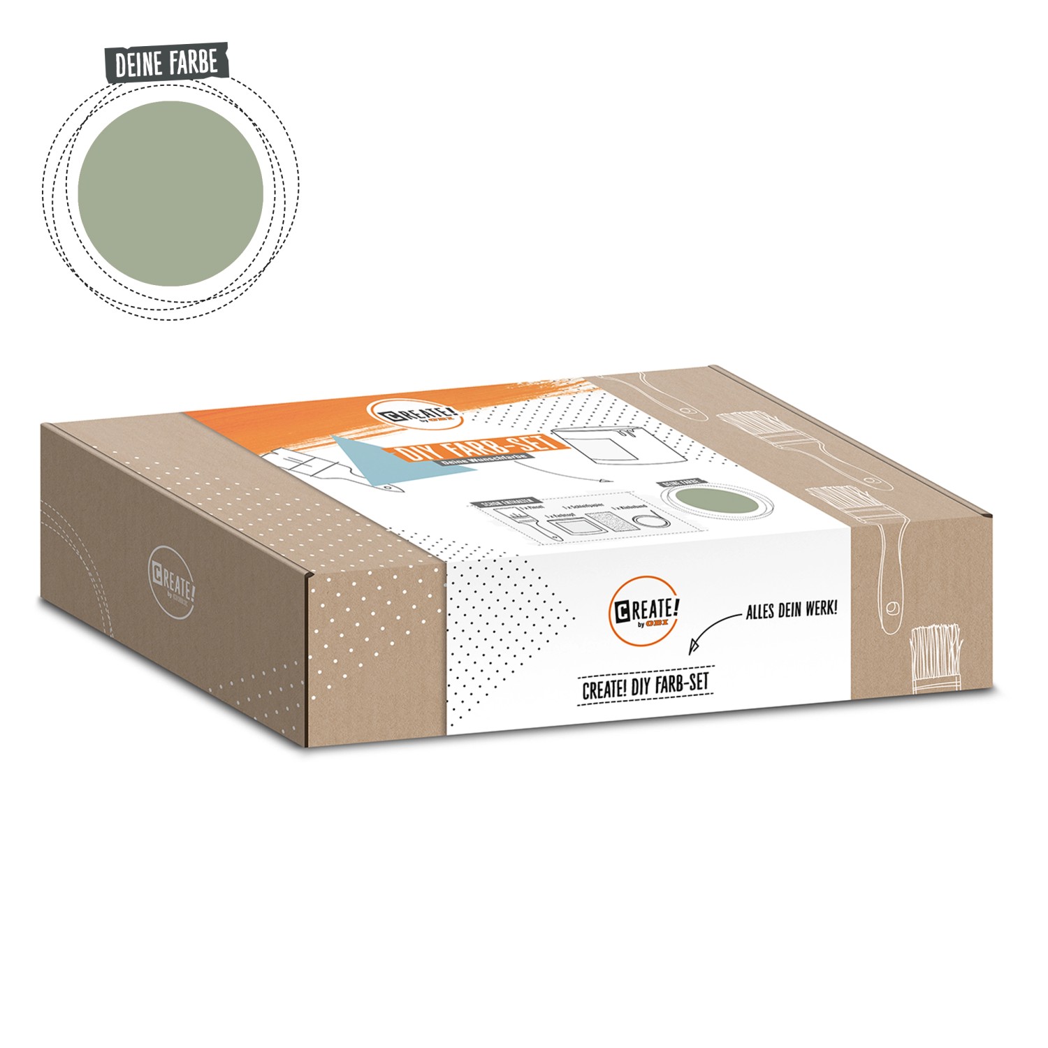 CREATE! by OBI DIY Farb-Set Khaki Grün 125 ml günstig online kaufen