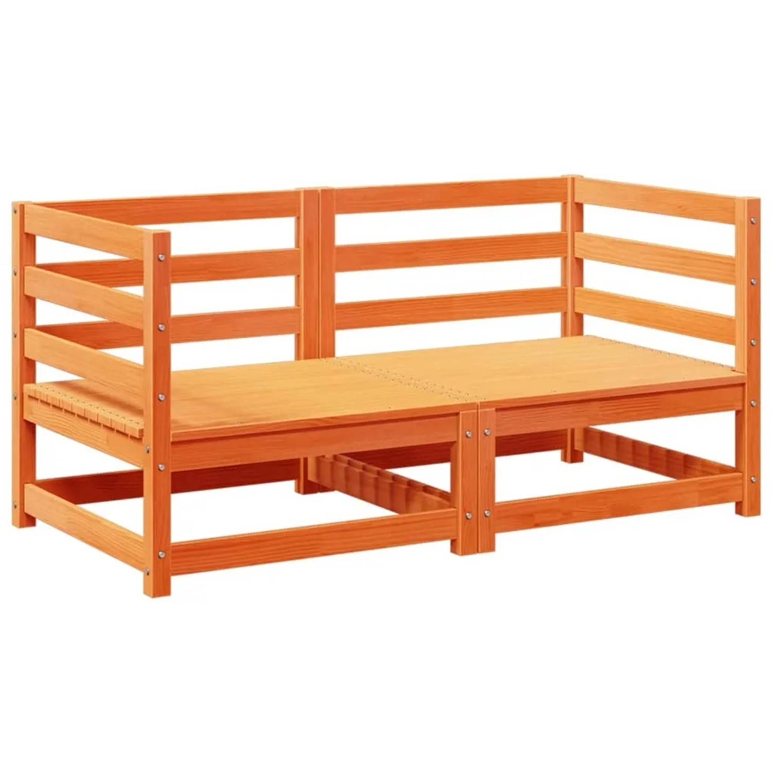 vidaXL 2-Tlg Garten-Sofagarnitur Wachsbraun Massivholz Kiefer 3295811 günstig online kaufen