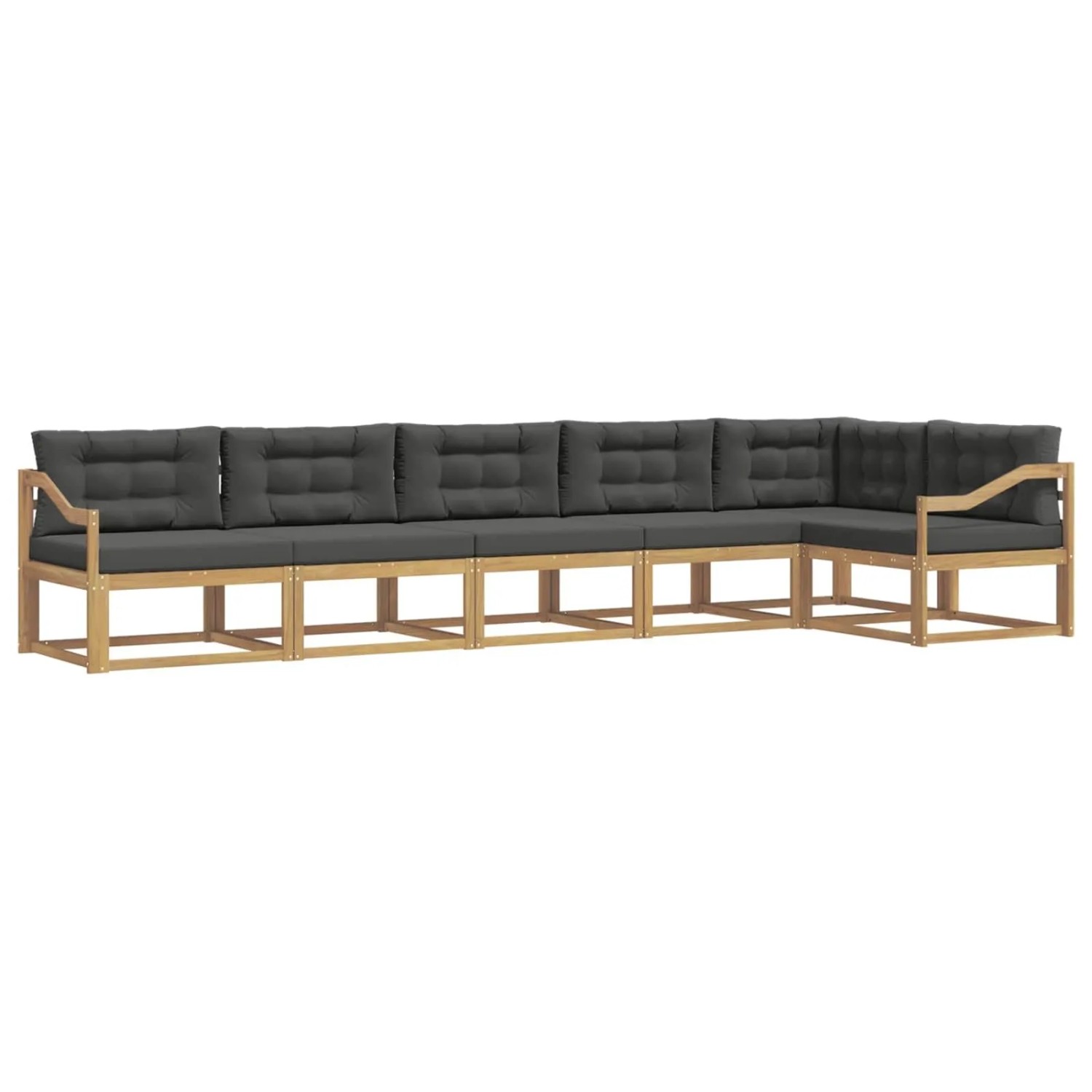 vidaXL Outdoor-Sofagarnitur 4-Tlg Weiß und Anthrazit Polyester 3386531