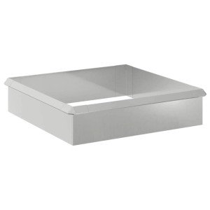 vidaXL Schneckenzaun, 8-teilig, silberfarben, aus verzinktem Stahl.