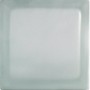 Quadratischer, weißer Glasstein, 2-seitig satiniert, für Innen- und Außenbereich.