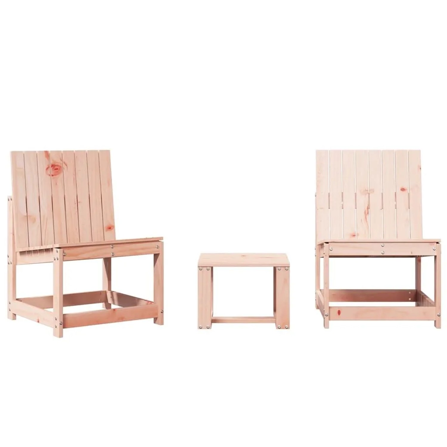 vidaXL 3-Tlg Garten-Lounge-Set Massivholz Douglasie 832623