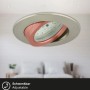Briloner LED-Einbaustrahler Attach Dim 3er Nickel Matt, schwenkbar. Ideal als Deckenleuchte.