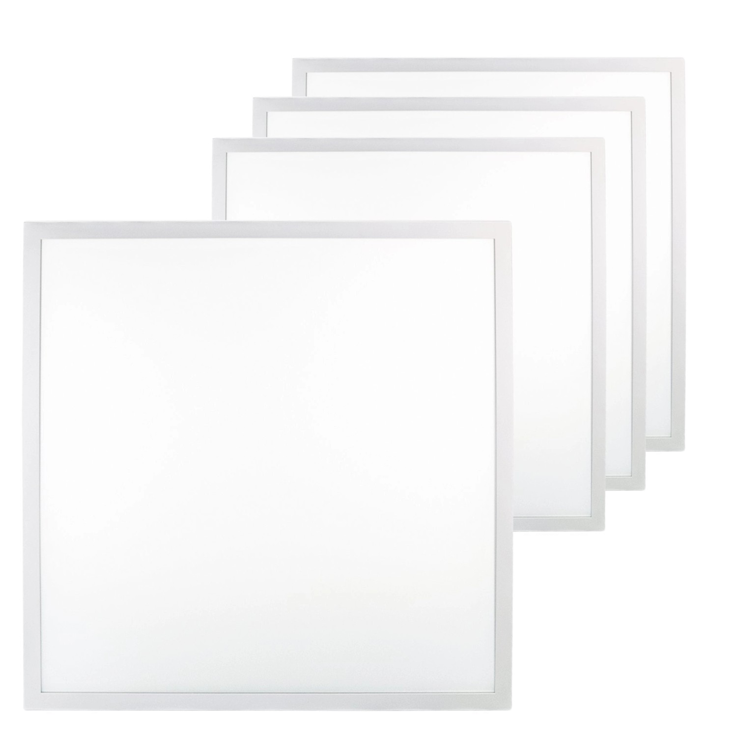 ENOVALITE 4er Pack LED Panel 62x62cm Deckenleuchte 36W 3600Lm 4000K Rasterl günstig online kaufen